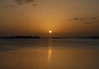 与那覇湾の夕陽